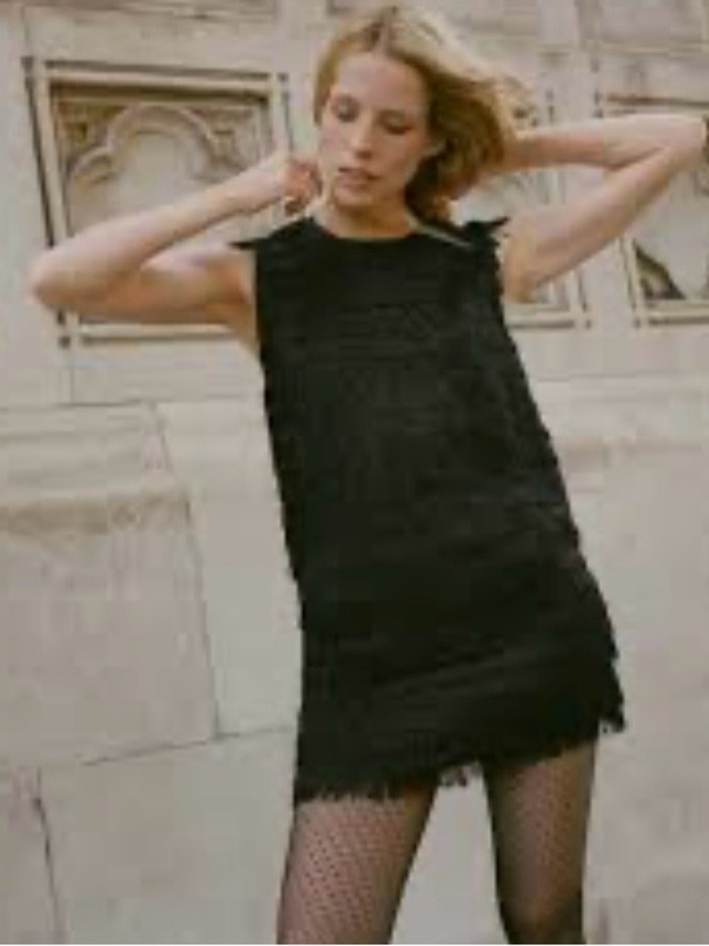Vintage ROMAN KEFLAY Black Party Dress